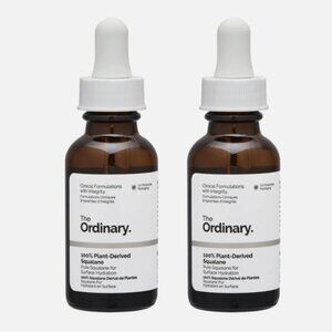NEW 2 PACKS The Ordinary 100% Plant-Derived Squalane 30ml